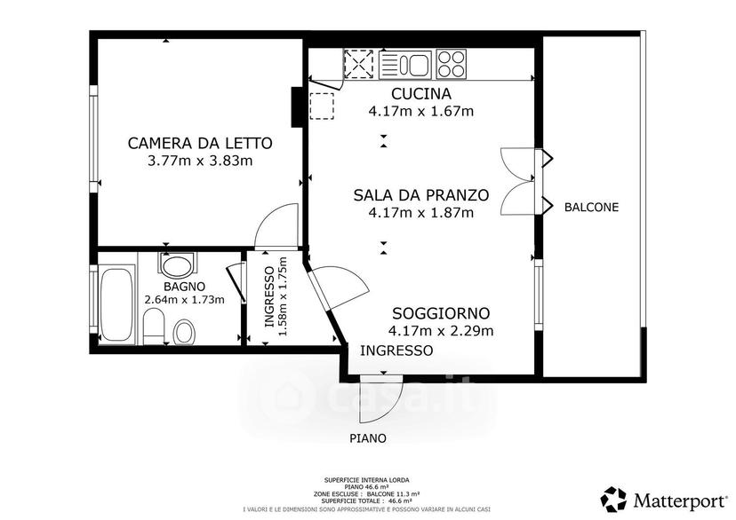 Bilocale in Via Leonardo da Vinci 30 — foto 20 di 27