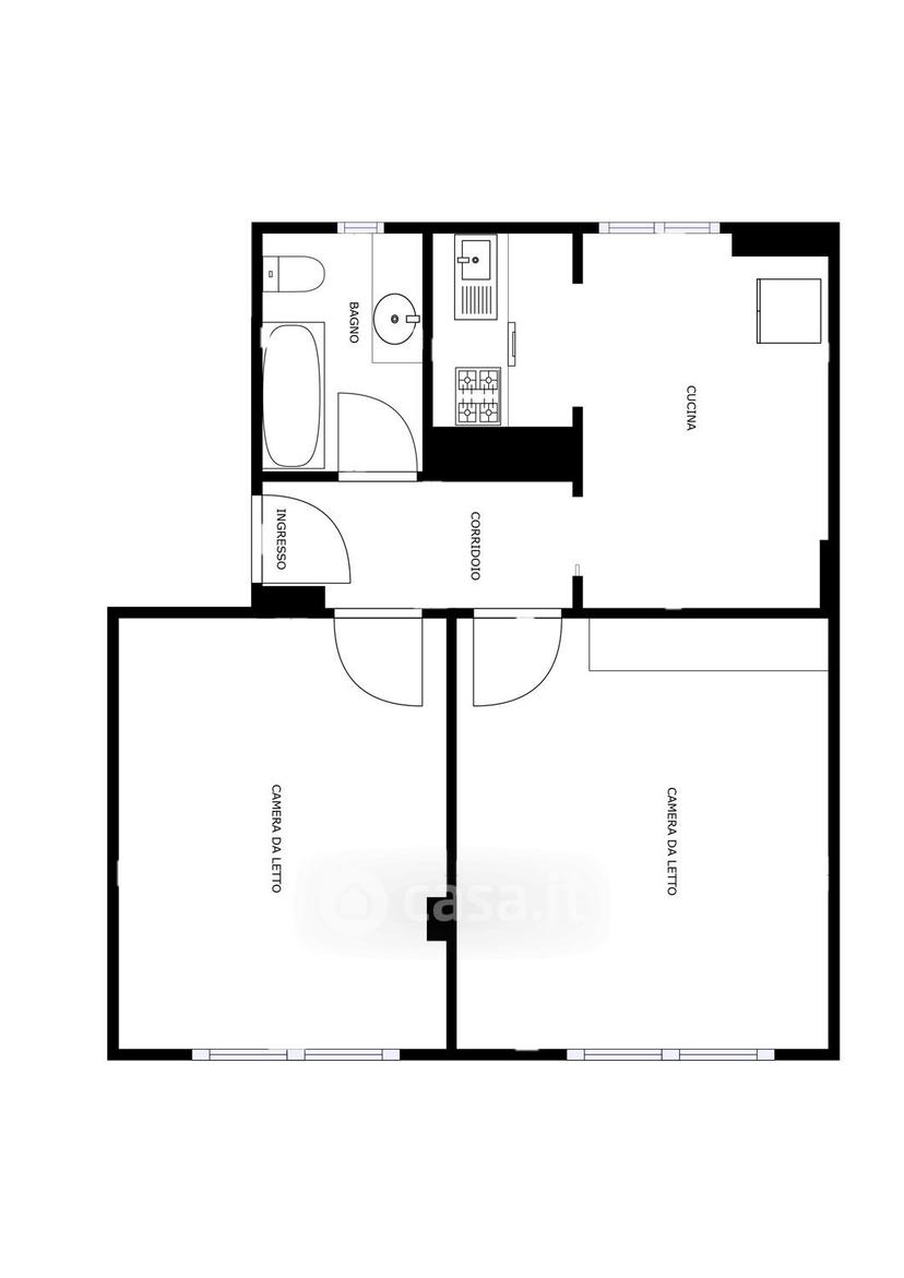 Trilocale in Corso XXV Aprile 189 — foto 20 di 56