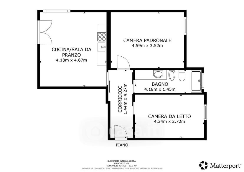 Trilocale in Via degli Aranci 10 — foto 31 di 32