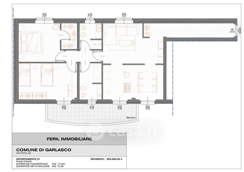Trilocale in Via Pavia 33 — foto 18 di 21