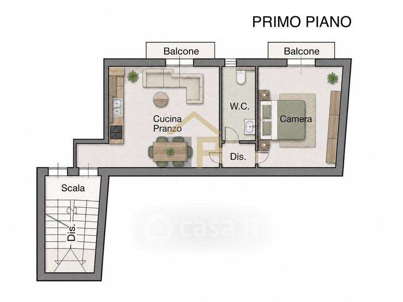 Bilocale in Via Vincenzo Gioberti 3 — foto 14 di 15