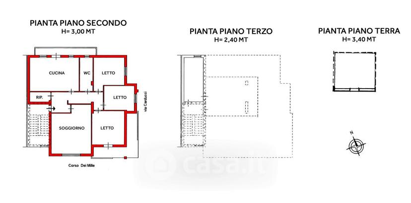 Appartamento in Corso dei Mille 200 a — foto 3 di 23