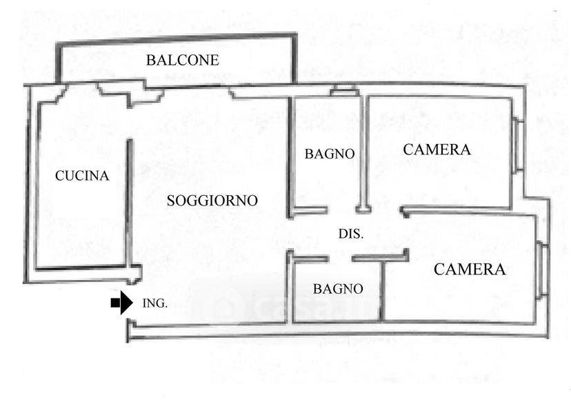 Trilocale in Via Tiziano — foto 17 di 21