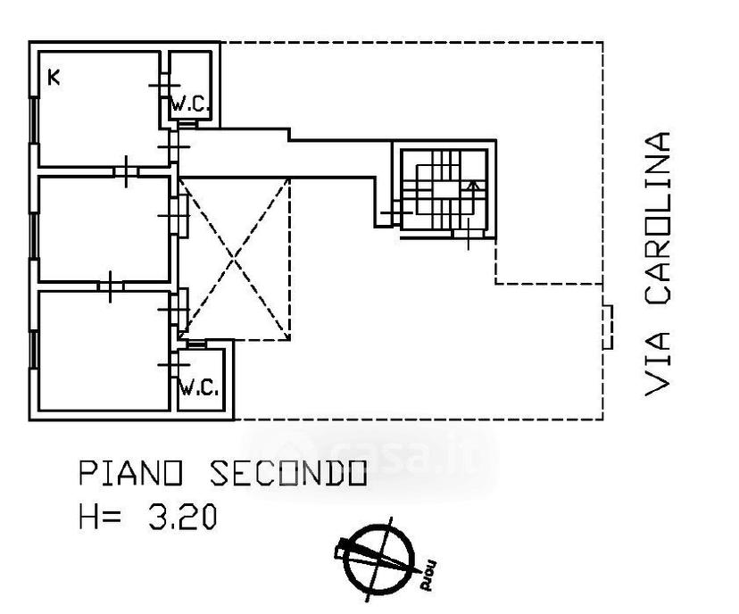 Trilocale in Via Carolina — foto 17 di 21