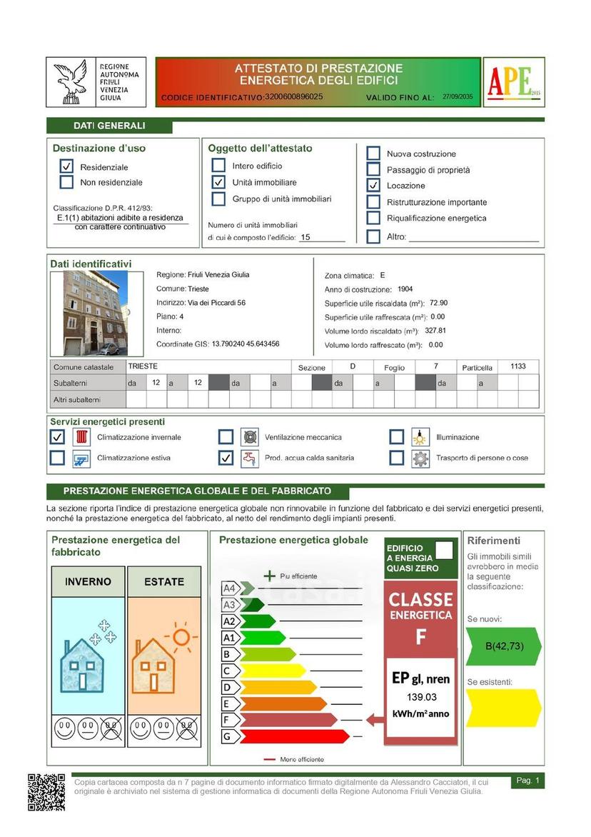 Stanza in Via dei Piccardi 56