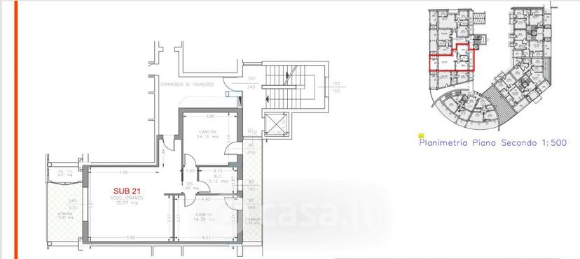 Trilocale in Via San Simplicio — foto 20 di 22