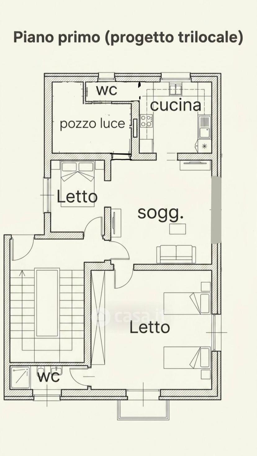 Trilocale in Via Lazio — foto 9 di 10