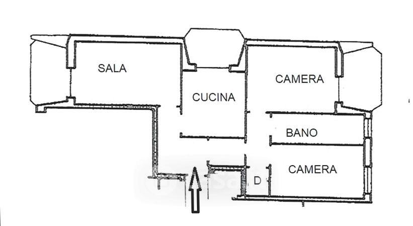 Trilocale in Via Luigi Rizzo — foto 22 di 40