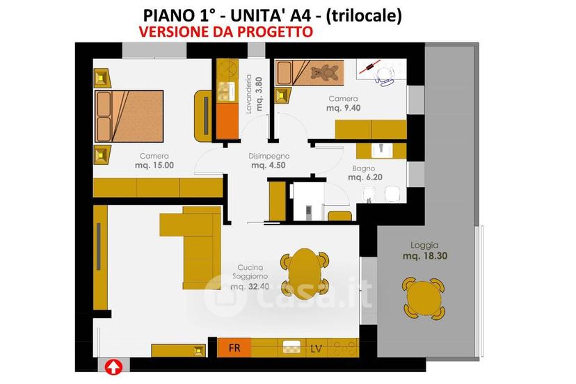 Trilocale in Via Caduti Sul Lavoro 26 — foto 19 di 20