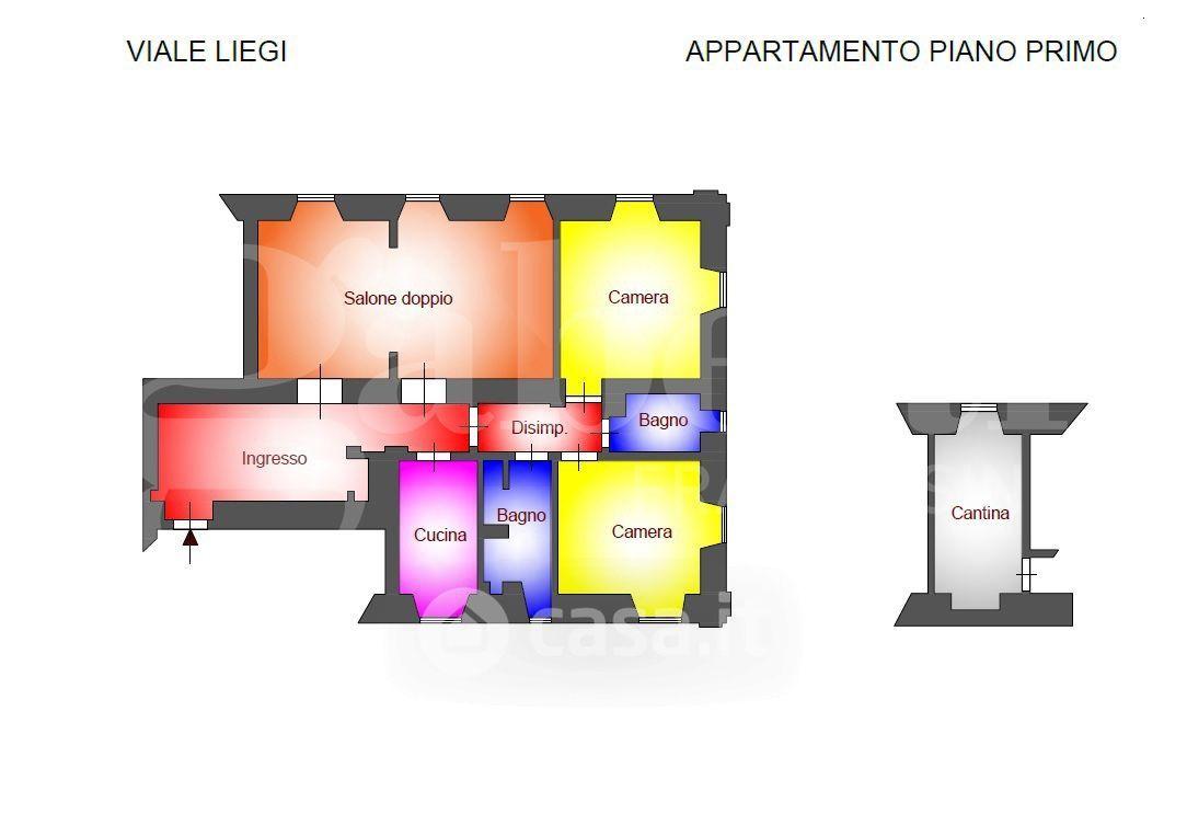 Quadrilocale in Viale Liegi
