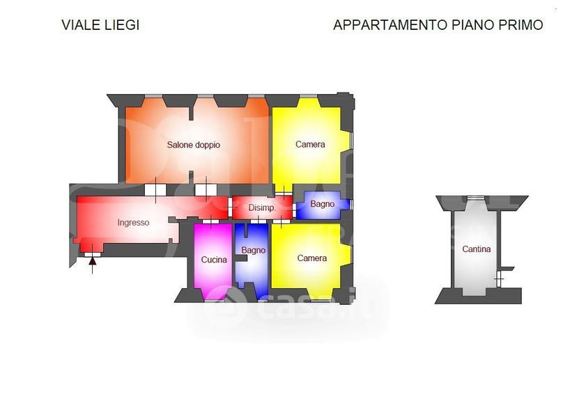 Quadrilocale in Viale Liegi