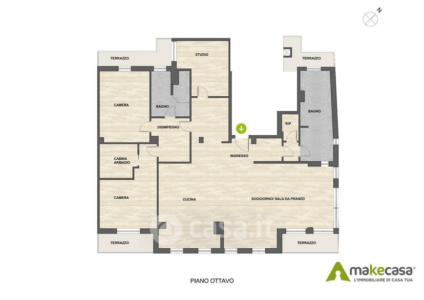 Quadrilocale in Via delle Rose 5 — foto 31 di 31