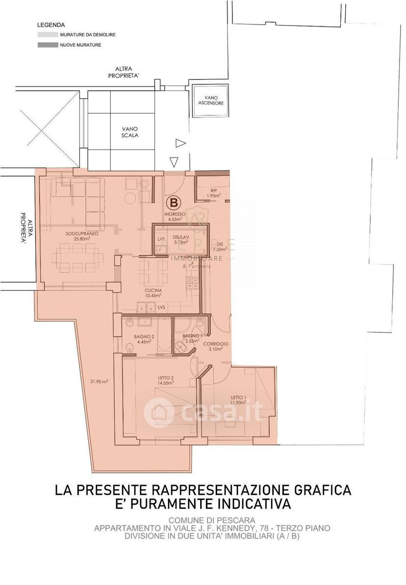 Trilocale in Viale John Fitzgerald Kennedy 78 — foto 23 di 34