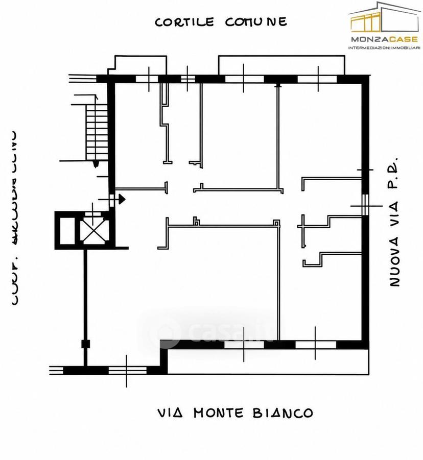 Quadrilocale in Via Monte Bianco 17 — foto 5 di 46