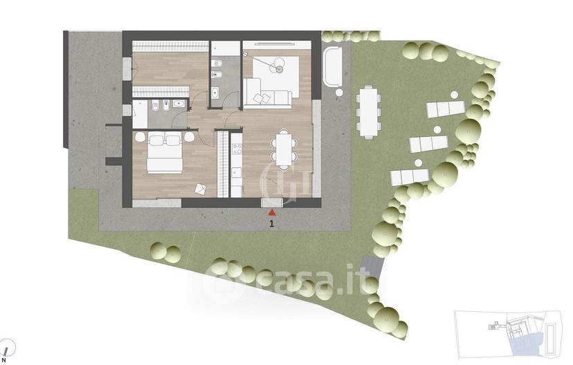 Trilocale in Via Per Albisano — foto 3 di 26