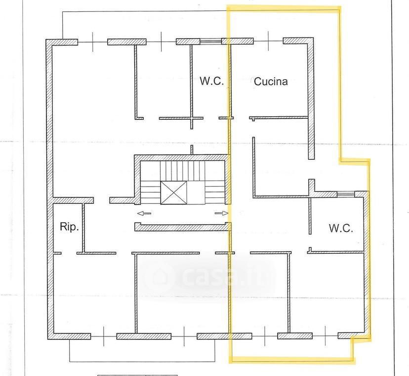 Quadrilocale in Via Fratelli Rosselli 16