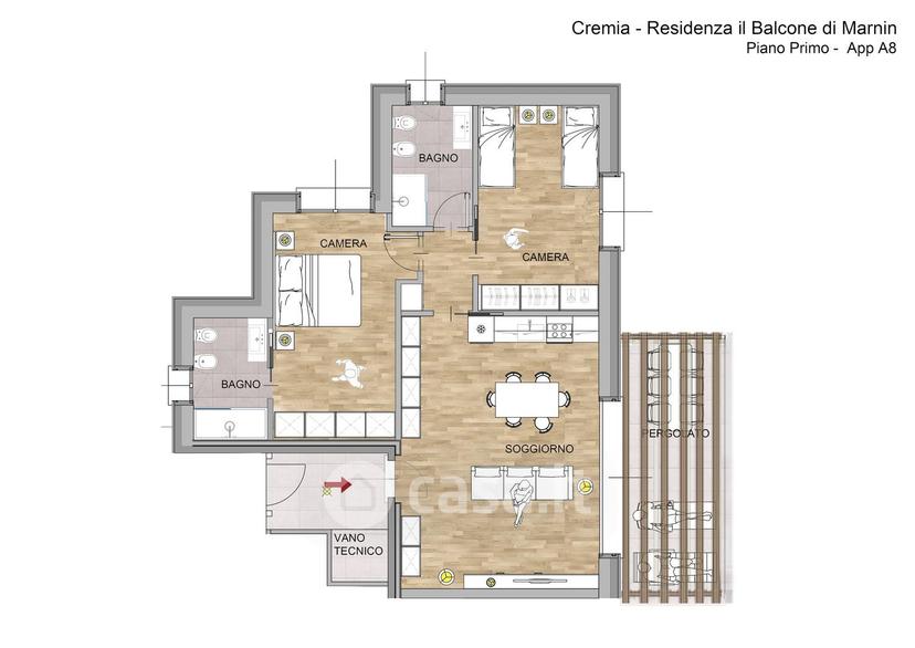 Trilocale in Via Antica Regina Ponente — foto 12 di 12
