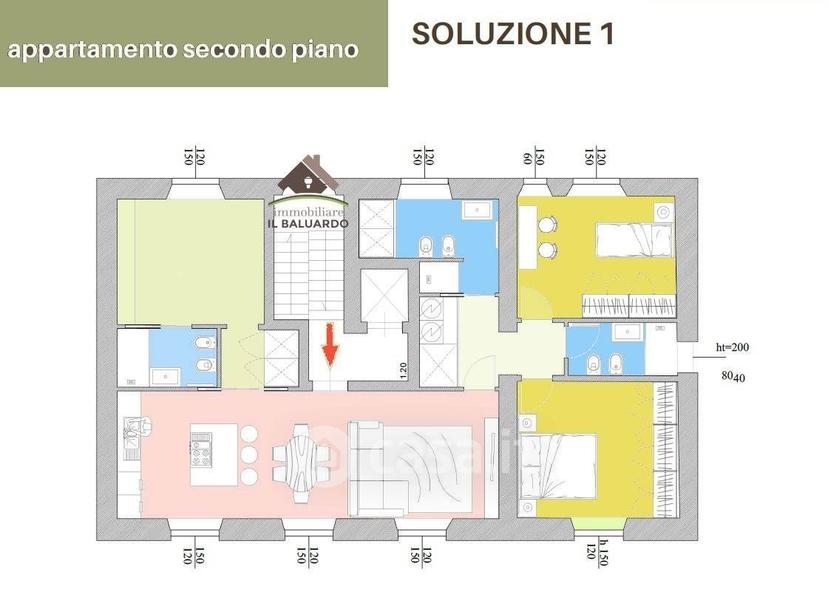 Quadrilocale in Via dei Bicchi