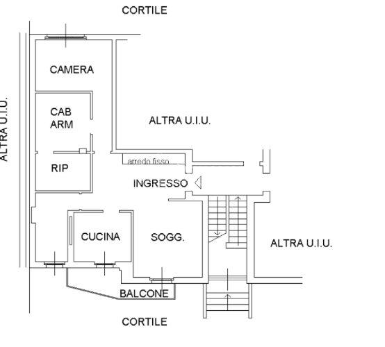 Trilocale in Via Libertà 21, Cusago