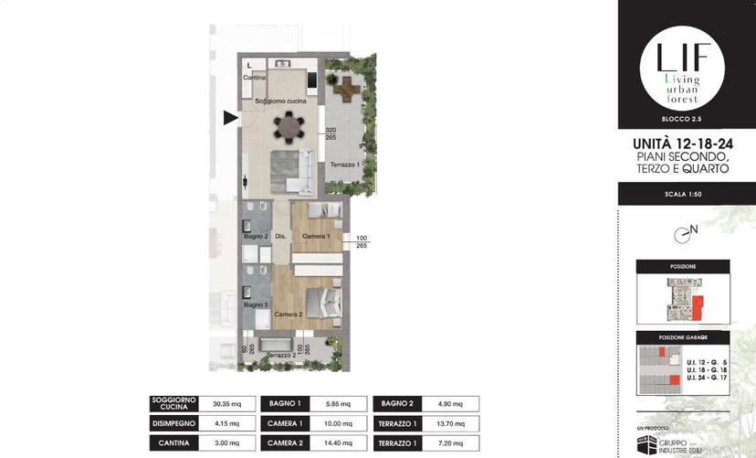 Quadrilocale in Via della Costituzione , Calderara di Reno — foto 2 di 5