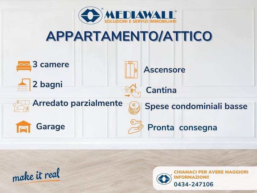 Attico in Via Alberto Amman 14a, Pordenone — foto 3 di 5