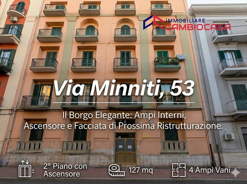 Quadrilocale in Via Minniti 53, Taranto