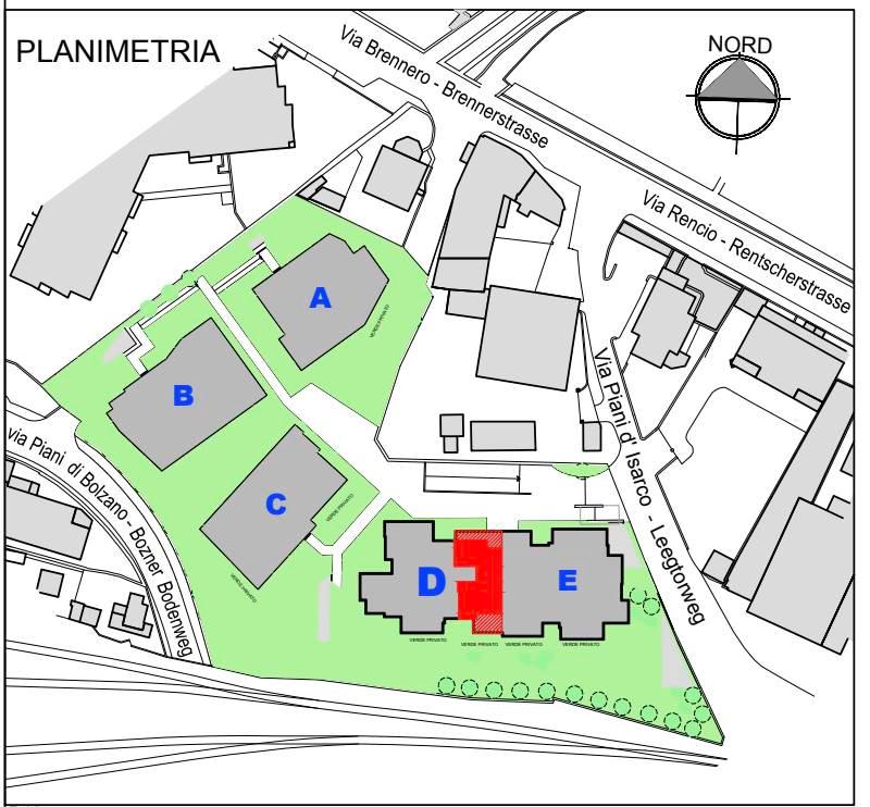 Trilocale in Via Piani d'Isarco, Bolzano