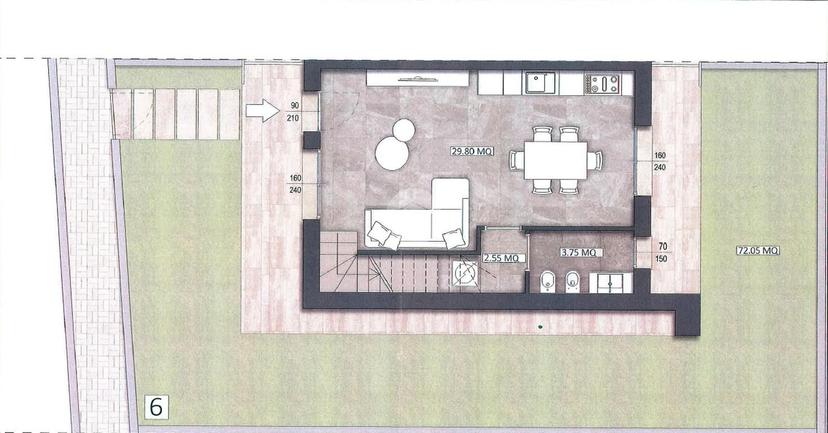 Villa a schiera in Via Posteghe 1, Manerba del Garda