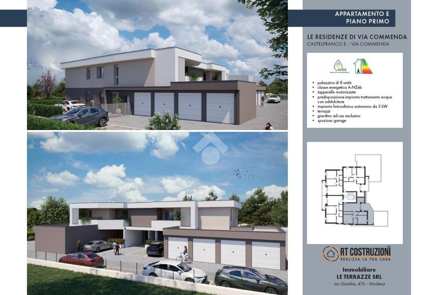 Trilocale in Via Commenda 77, Castelfranco Emilia — foto 3 di 5