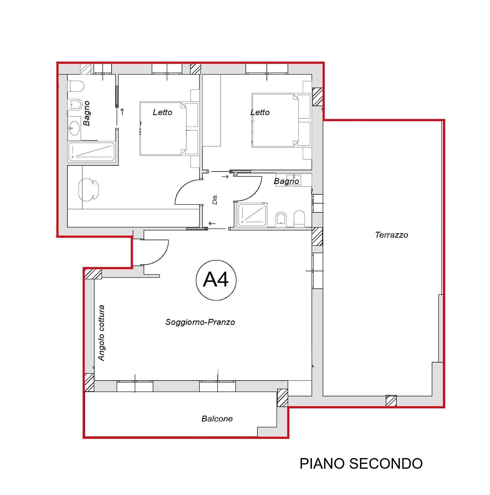 Trilocale in Via Monte Calvari 4, Castelnuovo Rangone