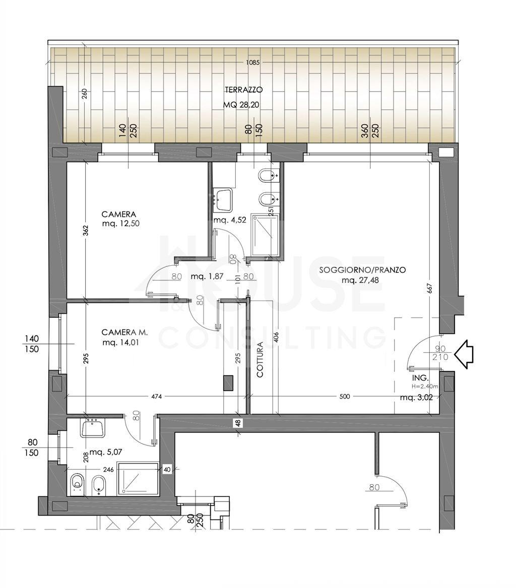 Trilocale in Via Andrea Doria 4, Villasanta