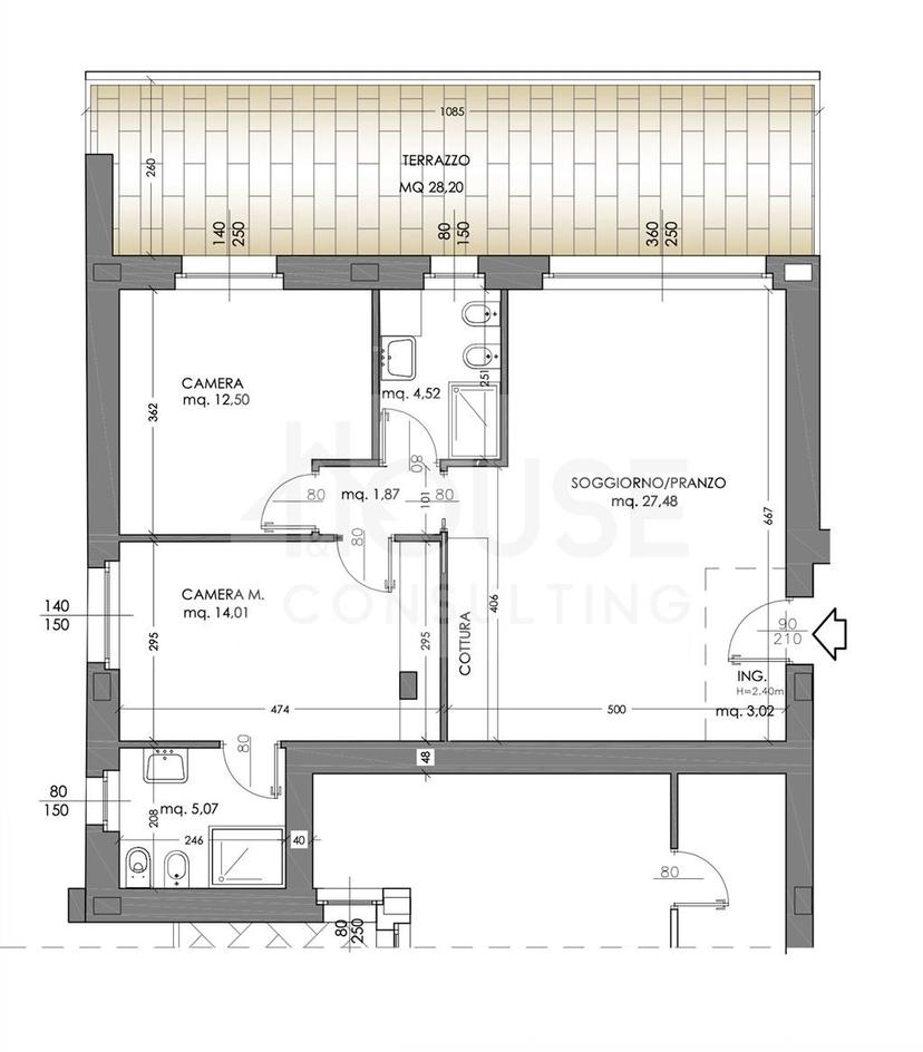 Trilocale in Via Andrea Doria 4, Villasanta