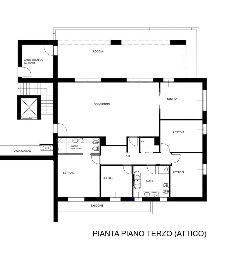 Attico in Ad.Ze Via Peretti, Modena — foto 5 di 5