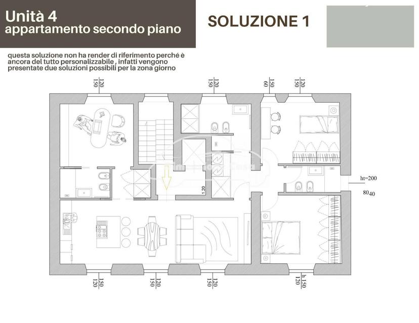 Attico in Azza del Popo 56, Lucca — foto 4 di 5