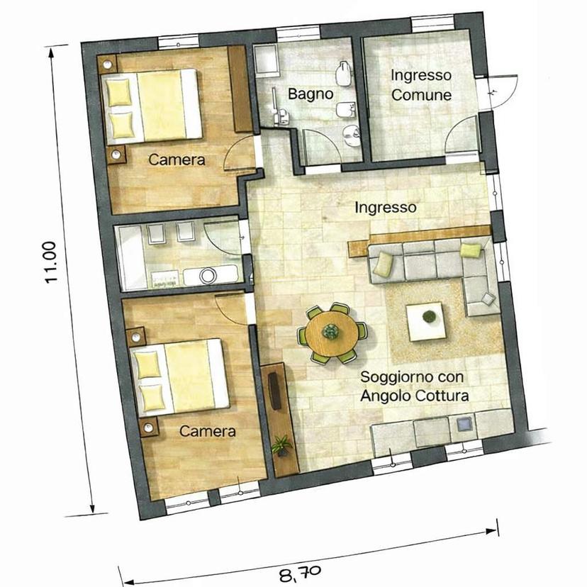 Bilocale in Corso Ausugum 69, Borgo Valsugana