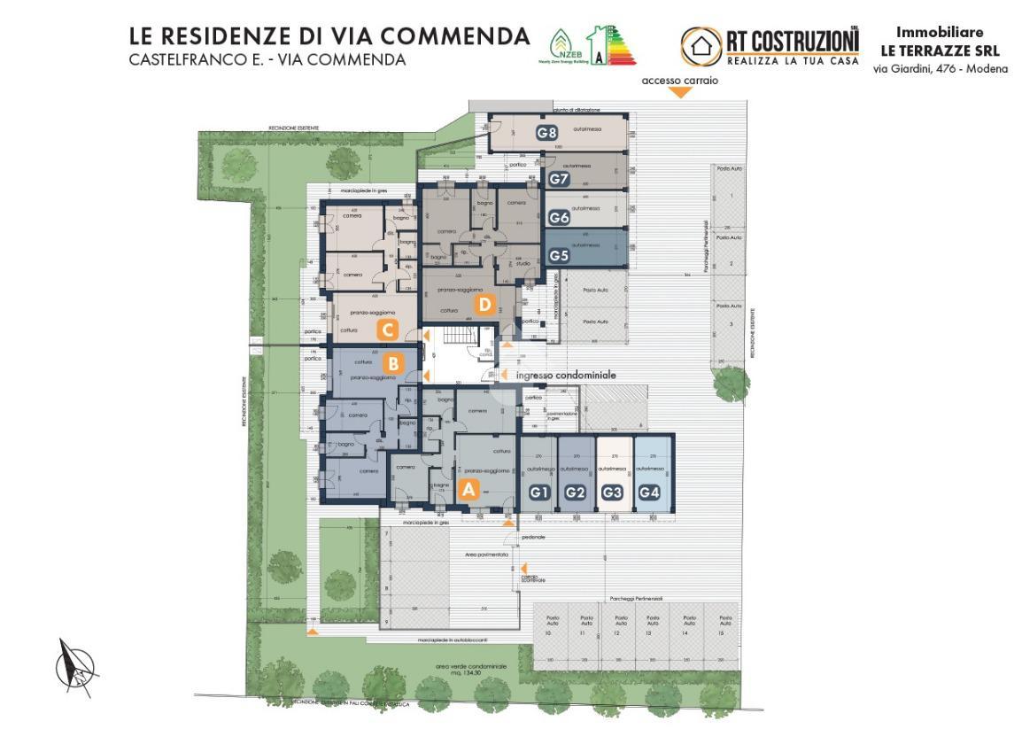 Trilocale in Via Commenda 77, Castelfranco Emilia