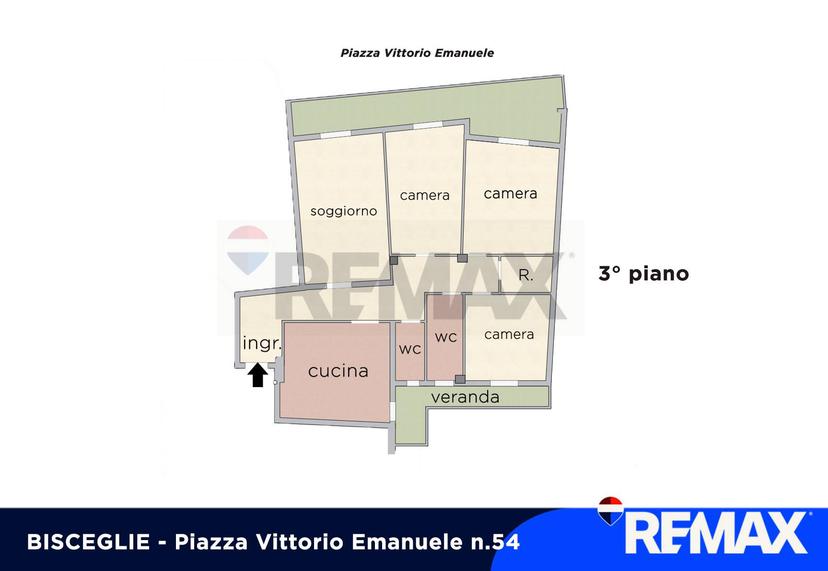 Quadrilocale in Piazza Vittorio Emanuele 54, Bisceglie — foto 4 di 5
