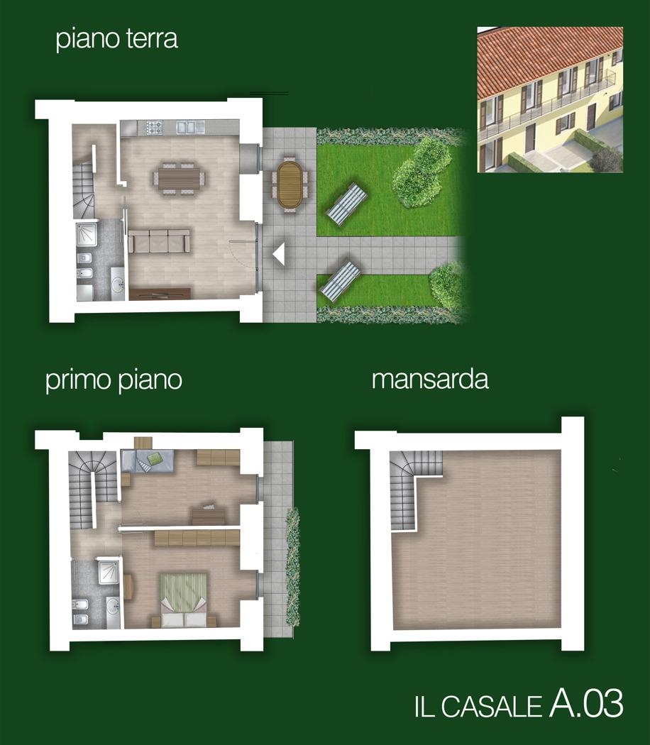 Villa a schiera in Via Giovanni Gino  17, Sangano