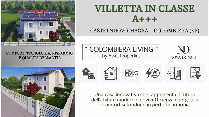 Villa a schiera in Via Bologna 17, Castelnuovo Magra