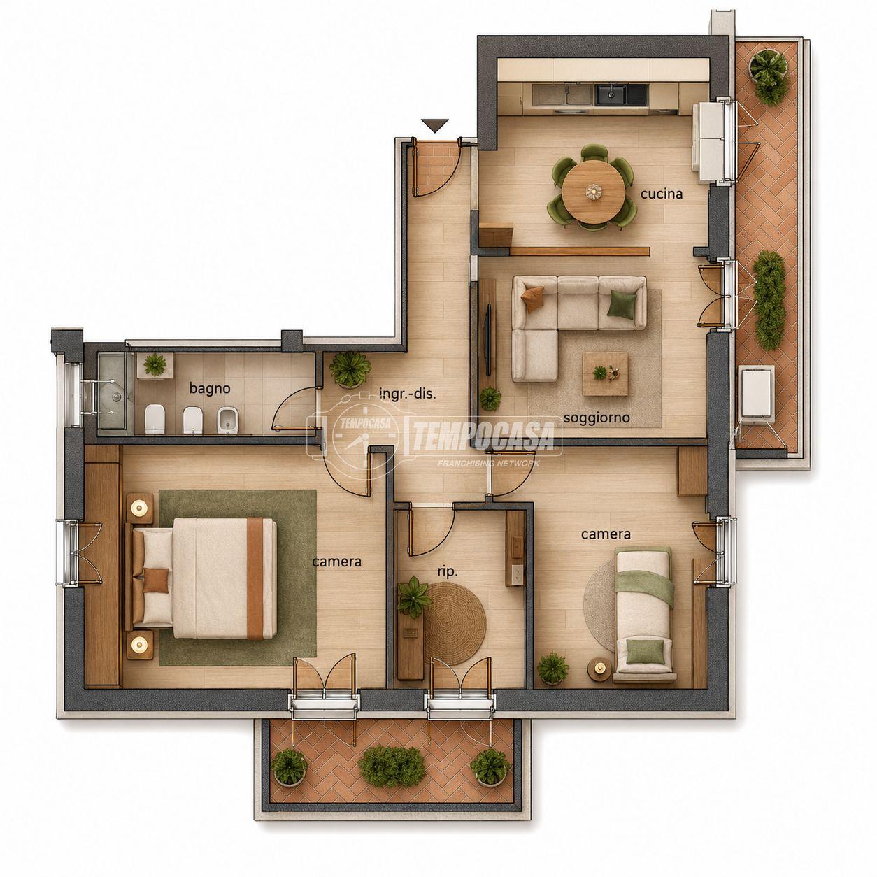 Trilocale in Viale Giovanni Benadduci 74, Tolentino