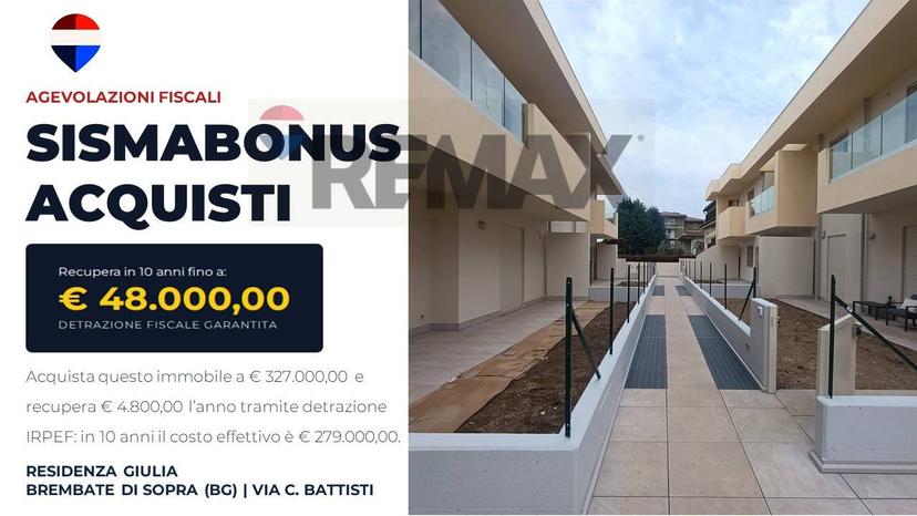 Trilocale in Via Cesare Battisti, Brembate di Sopra — foto 2 di 5