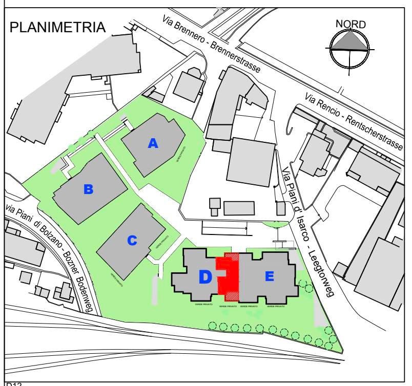 Trilocale in Via Piani d'Isarco, Bolzano