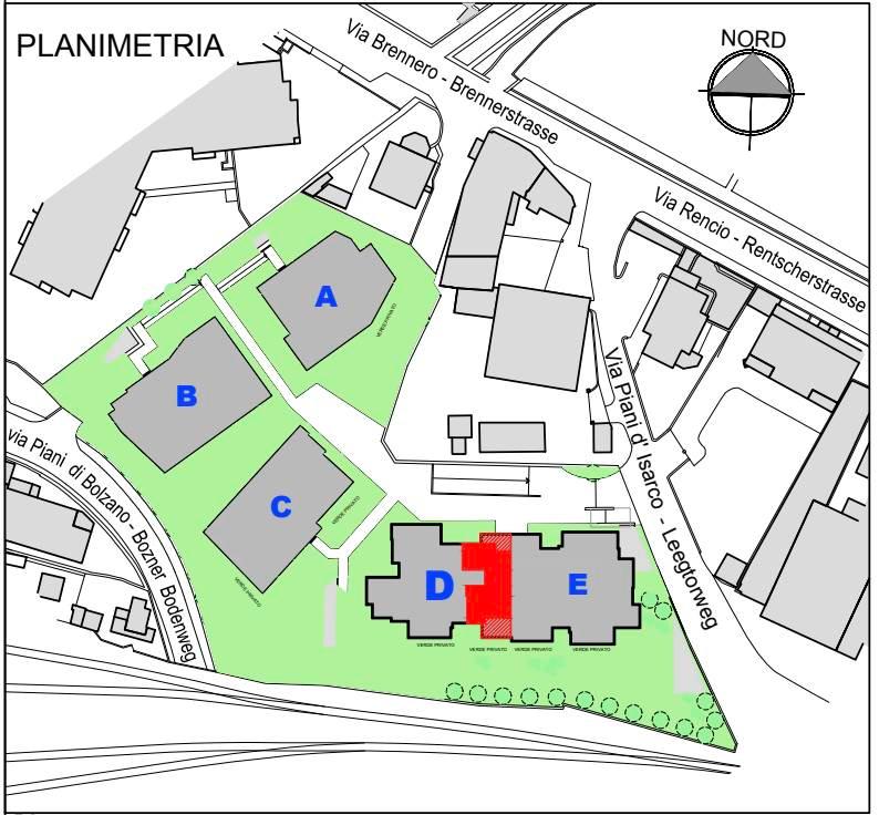 Trilocale in Via Piani d'Isarco, Bolzano