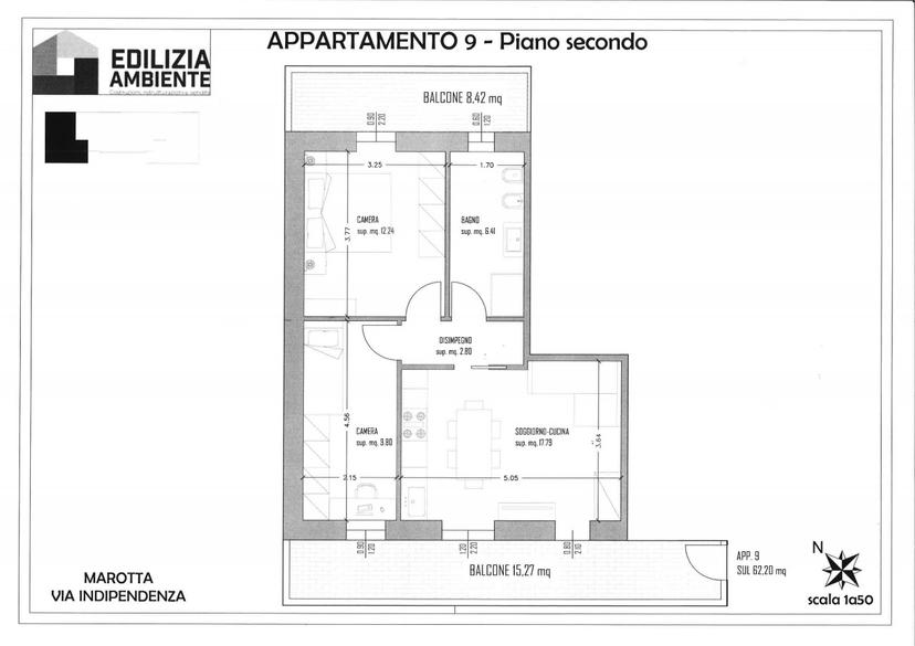 Trilocale in Via Indipendenza, 3, Mondolfo — foto 3 di 5