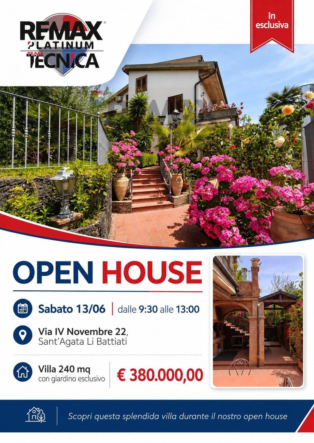 Villa in Via IV Novembre 22, Sant'Agata li Battiati