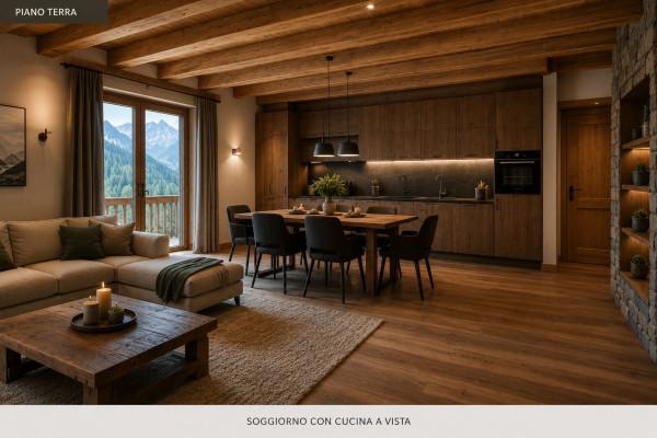 Quadrilocale in Frazione Villaret 83, La Thuile — foto 2 di 5
