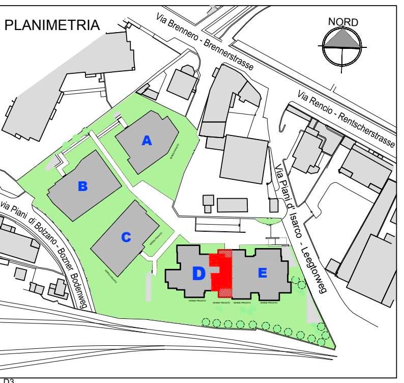 Trilocale in Via Piani d'Isarco, Bolzano