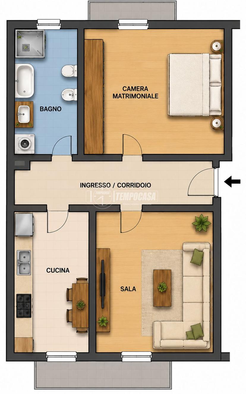 Bilocale in Via Timavo, Sesto San Giovanni — foto 3 di 5