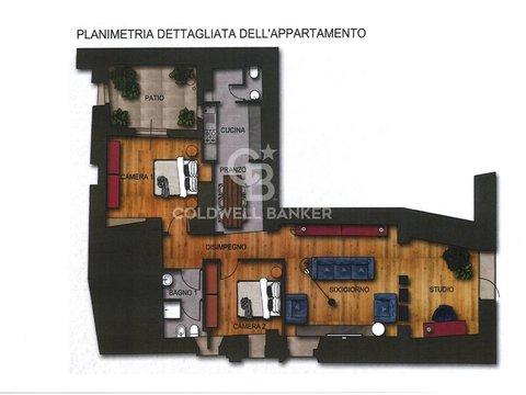 Trilocale in Via Bagni, 6, Centro Storico, Foligno