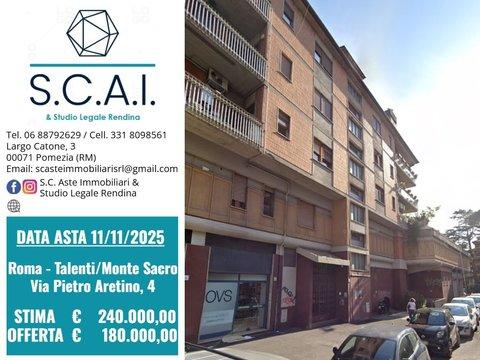 Bilocale in Via Pietro Aretino, 4, Monte Sacro Alto - Talenti, Roma